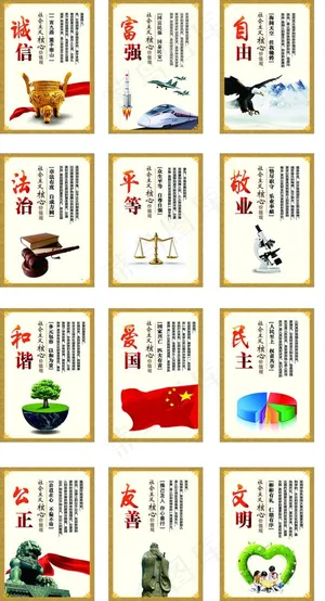 *核心价值观 24字价值观