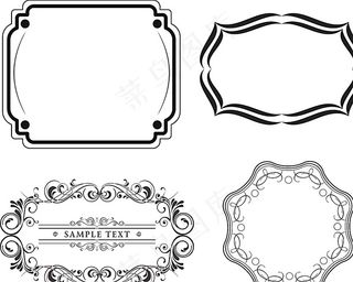 矢量 花边 边框图片