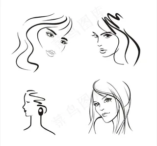 美女 头像 头发图片