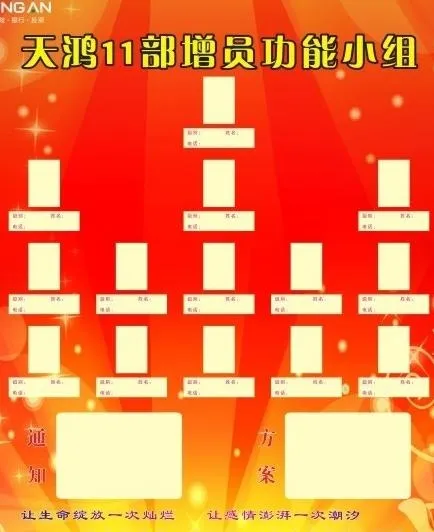 中国平安增员小组图片cdr矢量模版下载