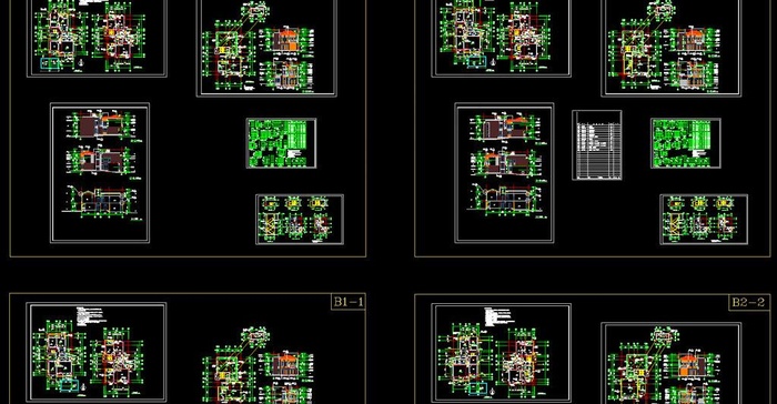 别墅建筑施工图集