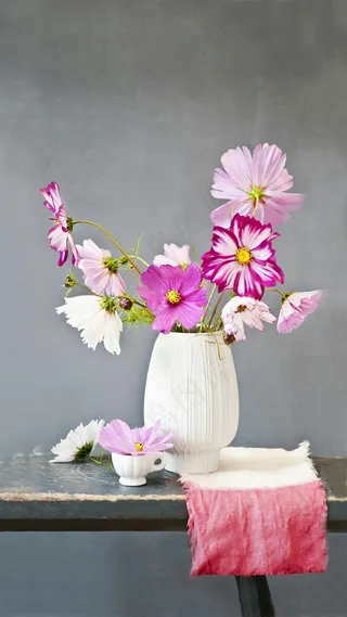 花瓶与花高清摄影图片