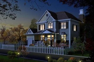 别墅绿化分层psd图片