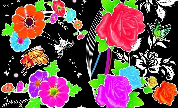 花纹素材图片(7087X4724(DPI:300))psd模版下载