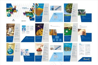 金融产品画册设计矢量素材