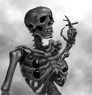 游戏人物设计 骨头图片