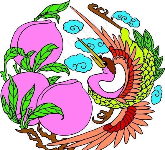 吉祥图案 中华传统图案 动物装饰图案 矢量素材 CDR格式_0051cdr矢量模版下载
