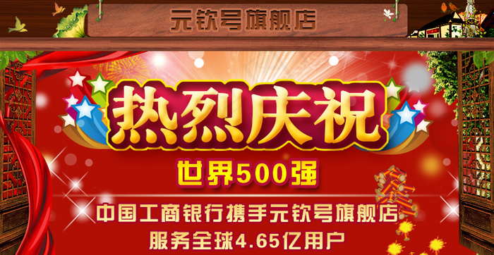 热烈庆祝海报psd模版下载