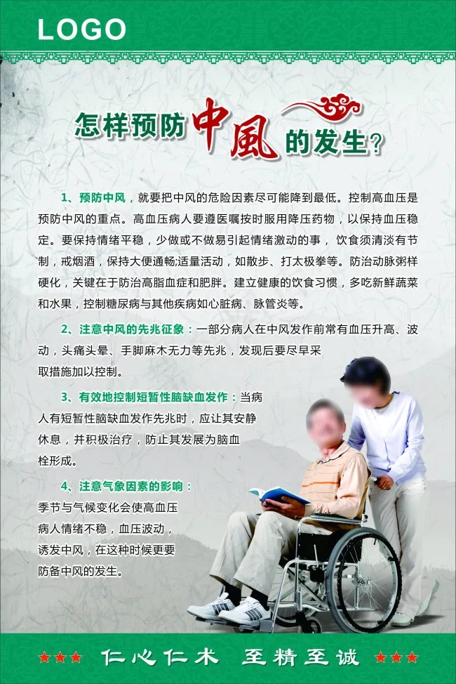 中风cdr矢量模版下载