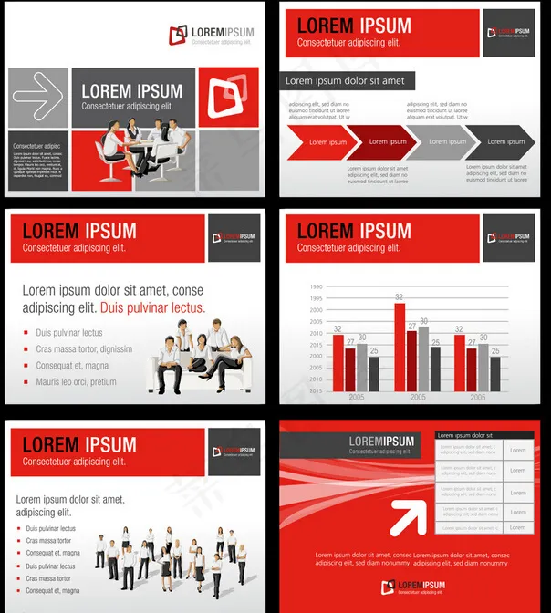 商务画册设计eps,ai矢量模版下载
