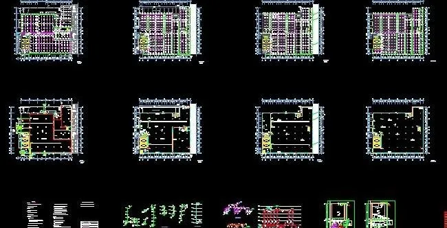 汽车维修中心消防喷淋施工图