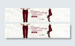 淘宝韩版灯铅绒女裤全屏海报psd素...