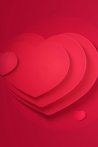 520浪漫心形海报背景图