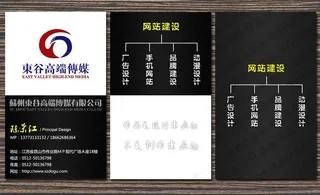 传媒公司名片图片