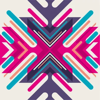 幻彩线条背景矢量素材