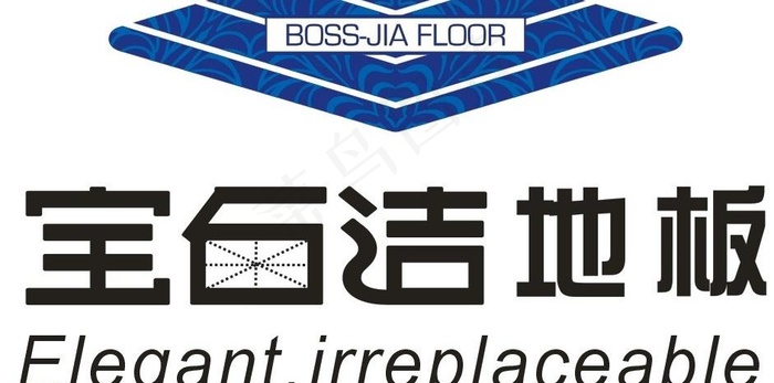 宝石洁地板矢量标志图片cdr矢量模版下载