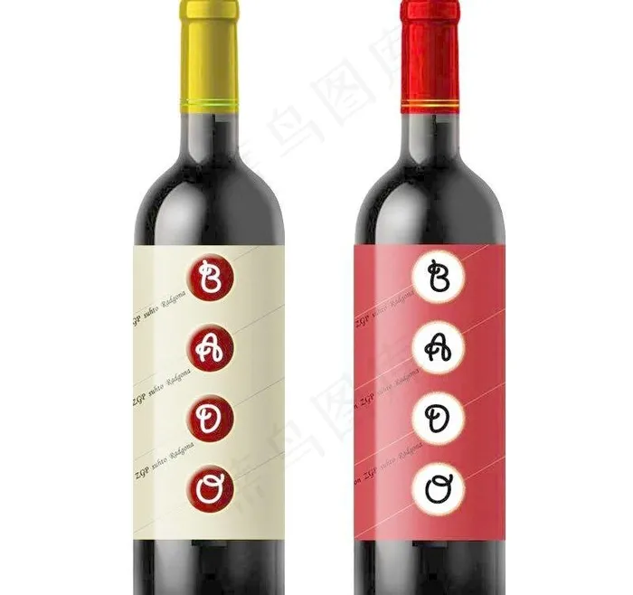 酒包装图片psd模版下载