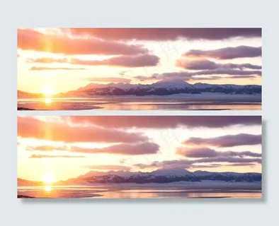 黄昏雪景banner  黄昏雪景banner