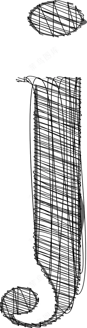 手绘字体插图