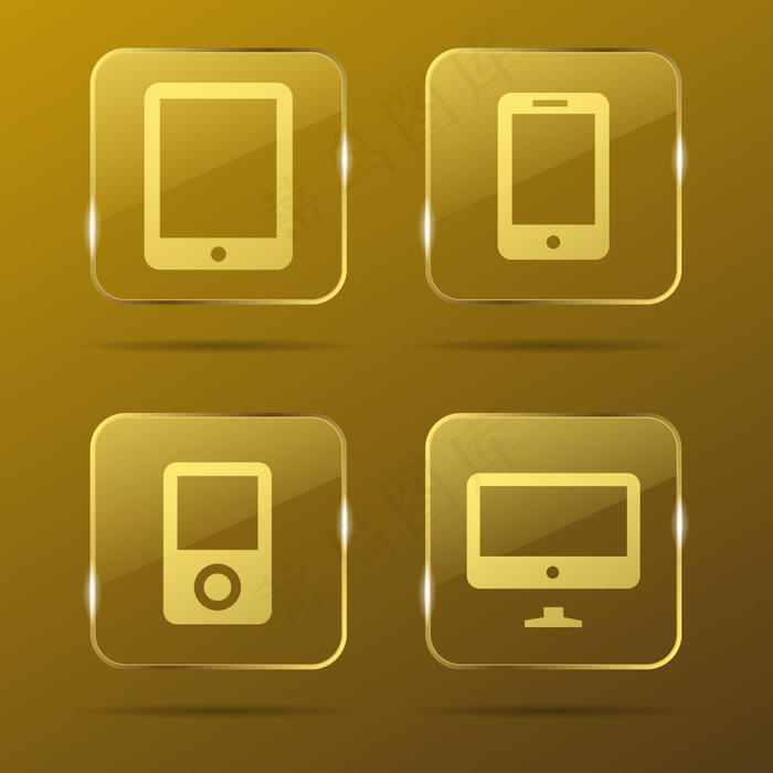 黄金设备按钮