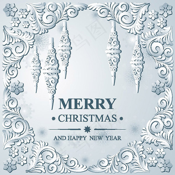 2016圣诞节贺卡矢量素材