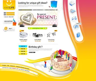 蛋糕面包屋企业网站模板PSD分层（...