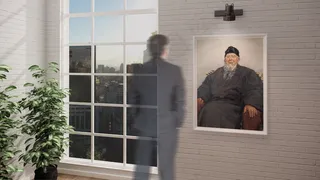 高端画廊画展博物馆智能贴图样机ps...