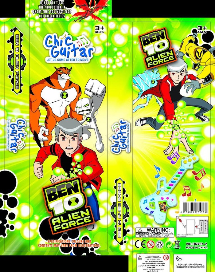 BEN10吉他盒(3026X4054(DPI:300))psd模版下载