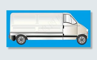 厢式货车模型 箱货模型 卡通货车