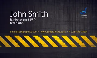 科技商务名片模板下载