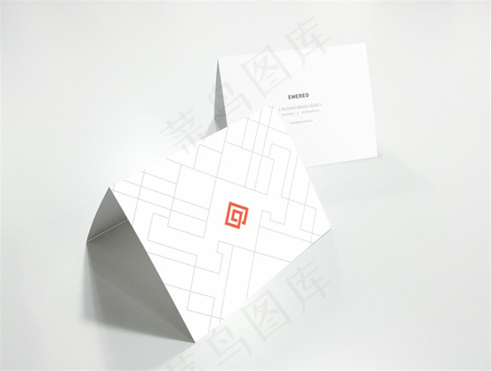 纸片展示样机素材psd模版下载