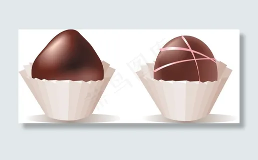 巧克力糖果矢量素材