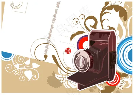 卡通花纹相机