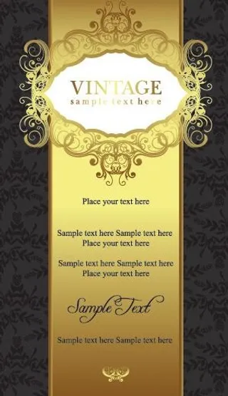 欧式金色花纹图片