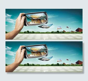 世博手机照片春天中国馆蓝天白云广告设计