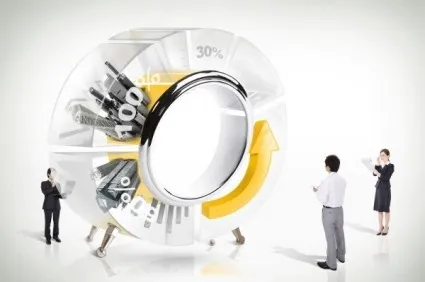 生意人的数据图PSD分层1psd模版下载