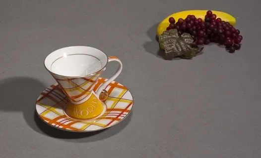 欧式陶瓷花格咖啡杯图片