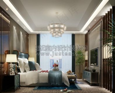 中式卧室模板下载