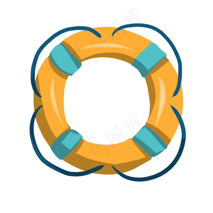 黄蓝色救生泳圈黄蓝色救生泳圈