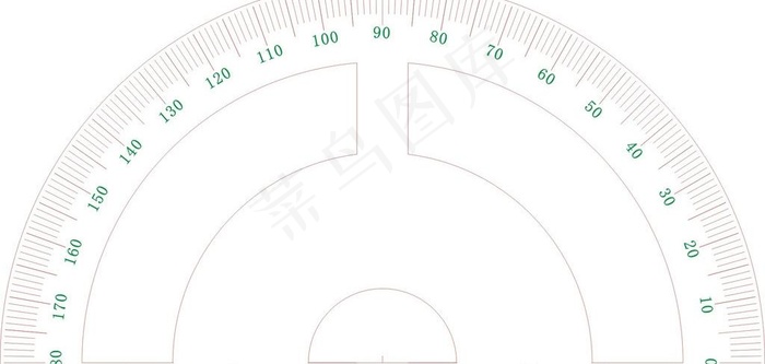 量角器图片cdr矢量模版下载