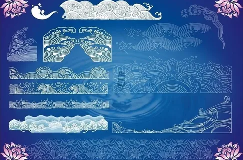 海浪花纹图片 海浪花纹图片