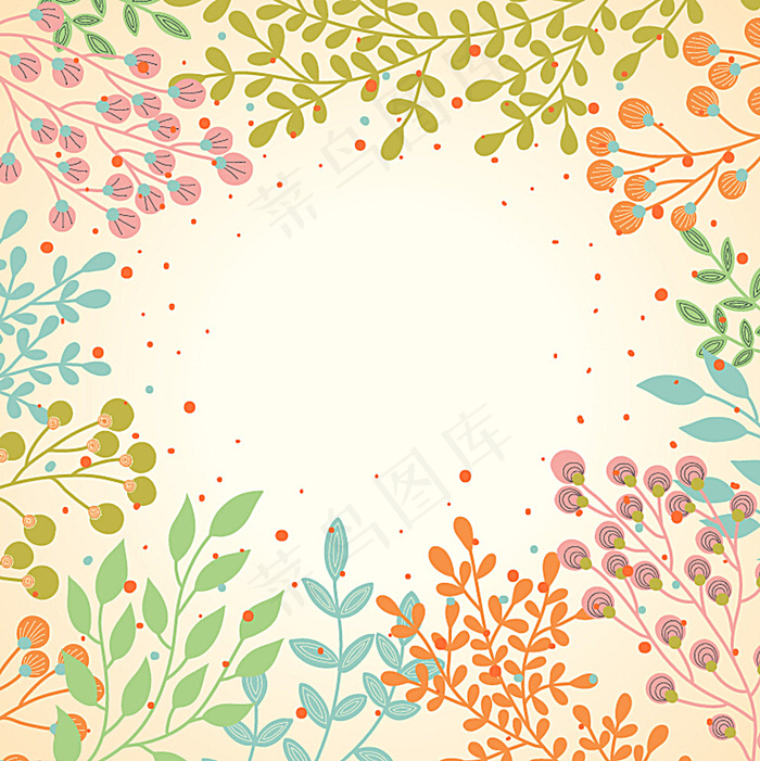 彩色春季花朵图片