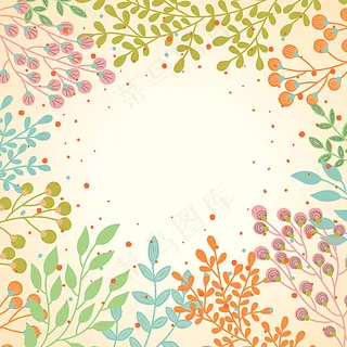 彩色春季花朵图片