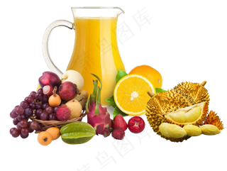 鲜榨果汁免抠元素