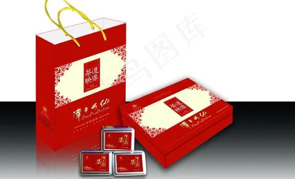 茶叶礼盒包装图片cdr矢量模版下载