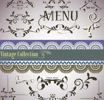 欧式简约花纹图片