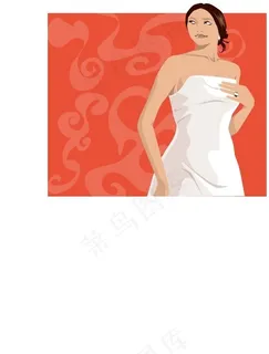 矢量婚礼人物036