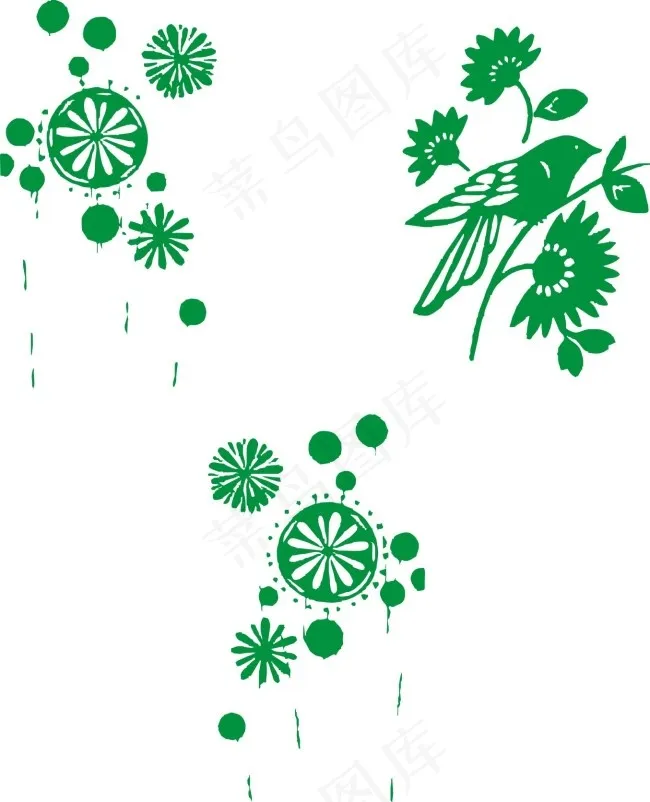 绿色藤蔓cdr矢量模版下载