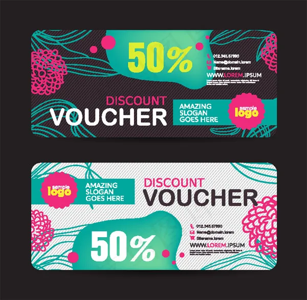 精美促销卡设计eps,ai矢量模版下载