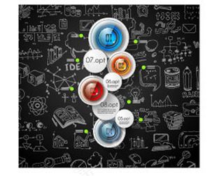 手绘素描创意海报设计矢量素材